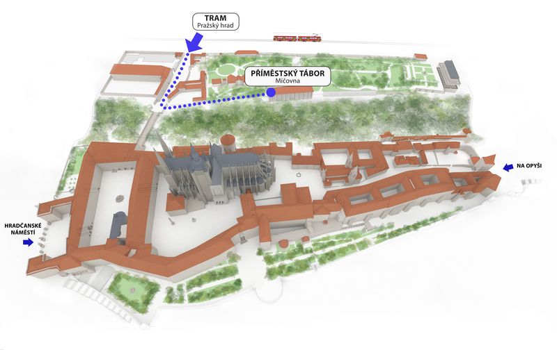Mapa - přístupová cesta